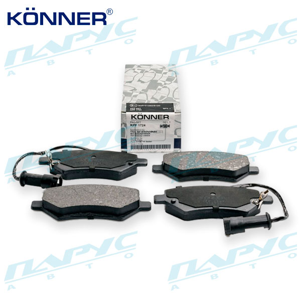 Колодки тормозные дисковые передние (провод без ушка) KÖNNER KPF1724