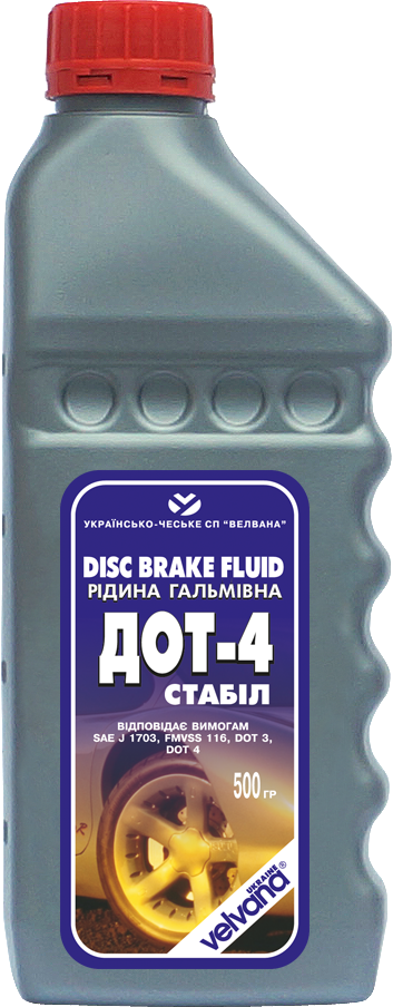Тормозная жидкость DOT 4  0.5 кг (12шт/упак) VELNORD 40711003
