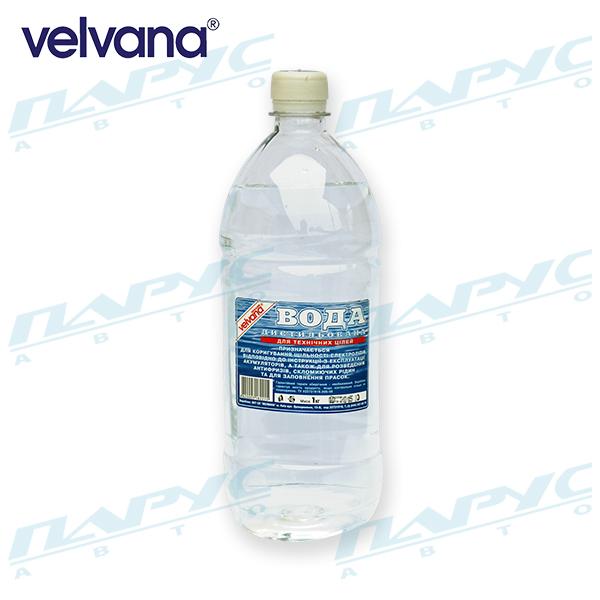 Вода дистильована технічна 1.0 кг (12шт/упак) VELNORD 40709331